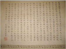 大井神社由緒記の本文を正面アップで写した写真