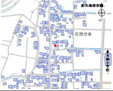 冠木門が設置されている周辺の地図詳細は以下