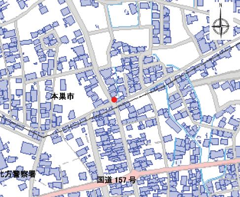 神輿(加茂町)が収蔵されている加茂町自治会周辺の地図詳細は以下