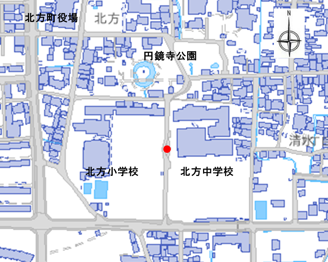 クスノキの位置図詳細は以下