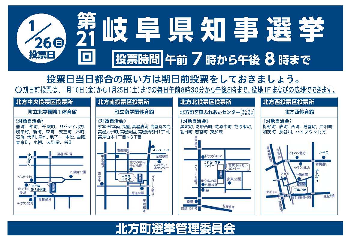 投票日時と場所